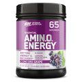 Optimum Nutrition Amino Energy   Pre Workout with Green Tea, BCAA, Amino Acids, Keto Friendly, Green Coffee Extract, Energy Powder   Concord Grape, 65 Servings (Packaging May Vary)