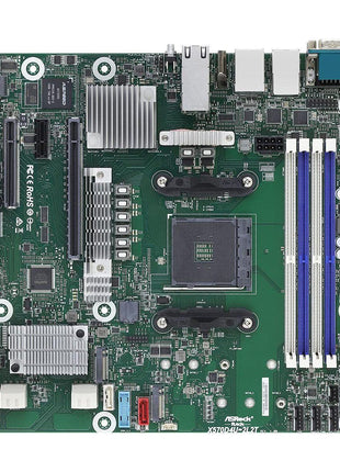 ASRock Rack X570D4U-2L2T Socket AM4/ AMD X570/ DDR4/ SATA3&USB 3.2/ Micro-ATX Server Motherboard