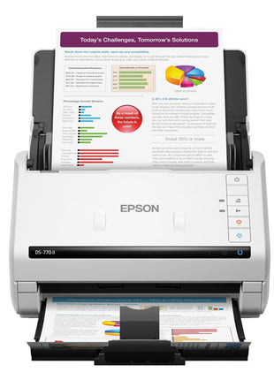 Epson DS-770 II Color Duplex Document Scanner for PC as Well as Mac with 100-page Auto Doc Feeder (ADF), Twain and ISIS Drivers