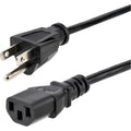 StarTech.com 10ft (3m) Computer Power Cord, NEMA 5-15P to C13, 10A 125V, 18AWG, Black Replacement AC Power Cord, Printer, PC Power Supply Cable, Monitor Power Cable - UL Listed (PXT101 10)