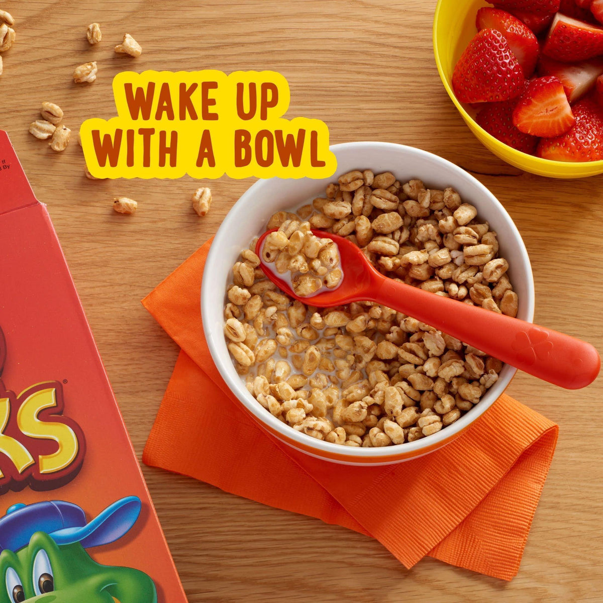 Kellogg's Honey Smacks Breakfast Cereal, Made with Whole Grain, Kids Snacks, Large Size, Original, 15.3oz Box (1 Box)