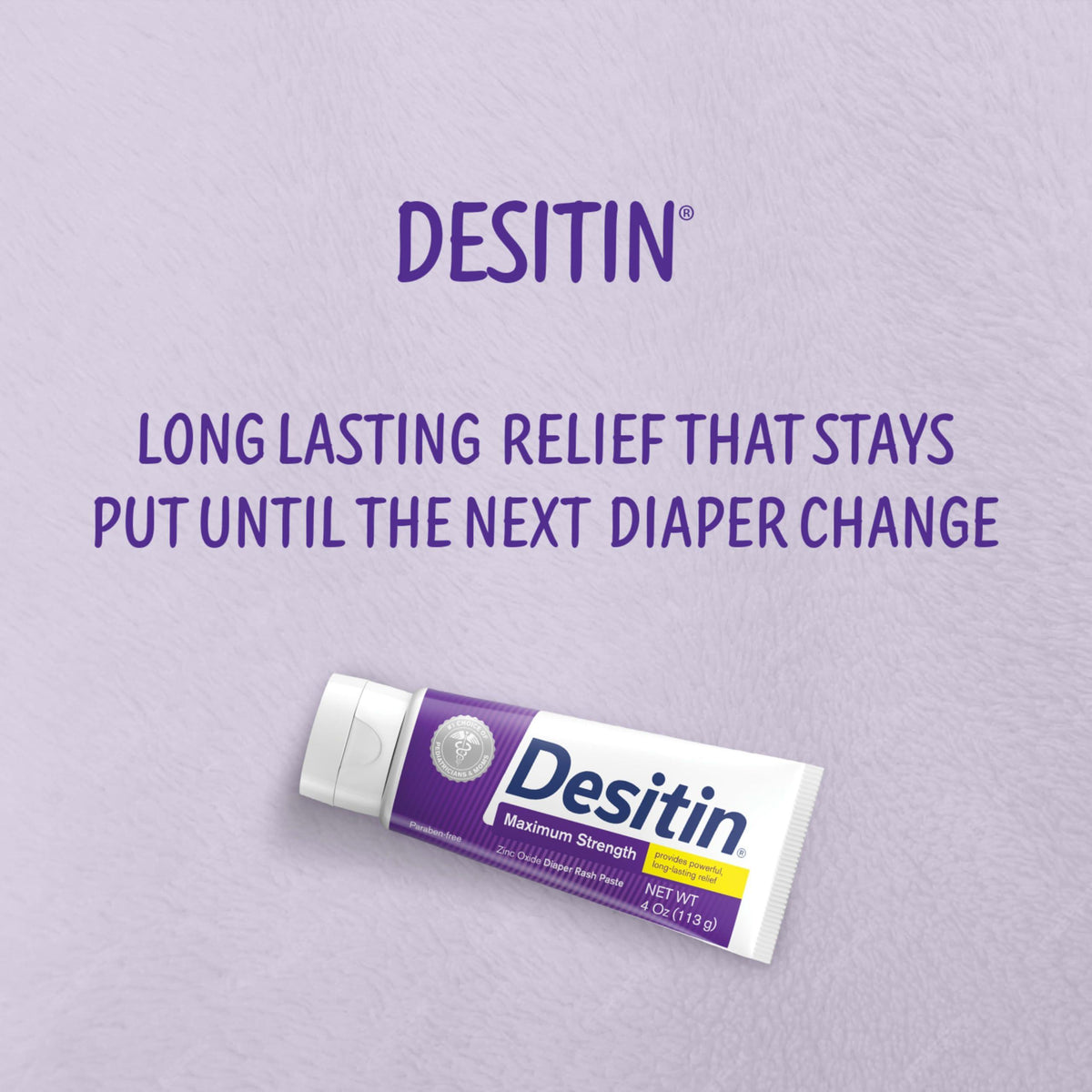 Desitin Maximum Strength Baby Diaper Rash Cream, 40% Zinc Oxide for Treatment, Relief & Prevention, Hypoallergenic, Phthalate- & Paraben-Free Paste, Protects Skin For Up To 12 Hours, 16 oz