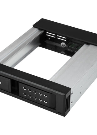 StarTech.com 5.25 inch to 3.5 inch Trayless Hard Drive Hot Swap Bay - Removable Hard Drive Bay for 3.5 inch SATA/SAS Drives - Aluminum (HSB1SATSASBA)