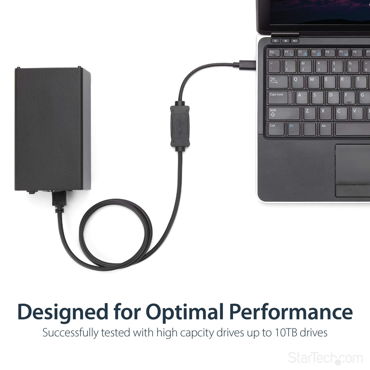 StarTech.com USB C to eSATA Cable - 3 ft / 1m - 5Gbp - for HDD/SSD/ODD - External Hard Drive Adapter - USB 3.0 to eSATA Converter (USB3C2ESAT3)