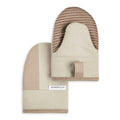 KitchenAid Beacon Two-Tone Non-Slip Mini Oven Mitt Set, Milkshake/Beige, 5.5