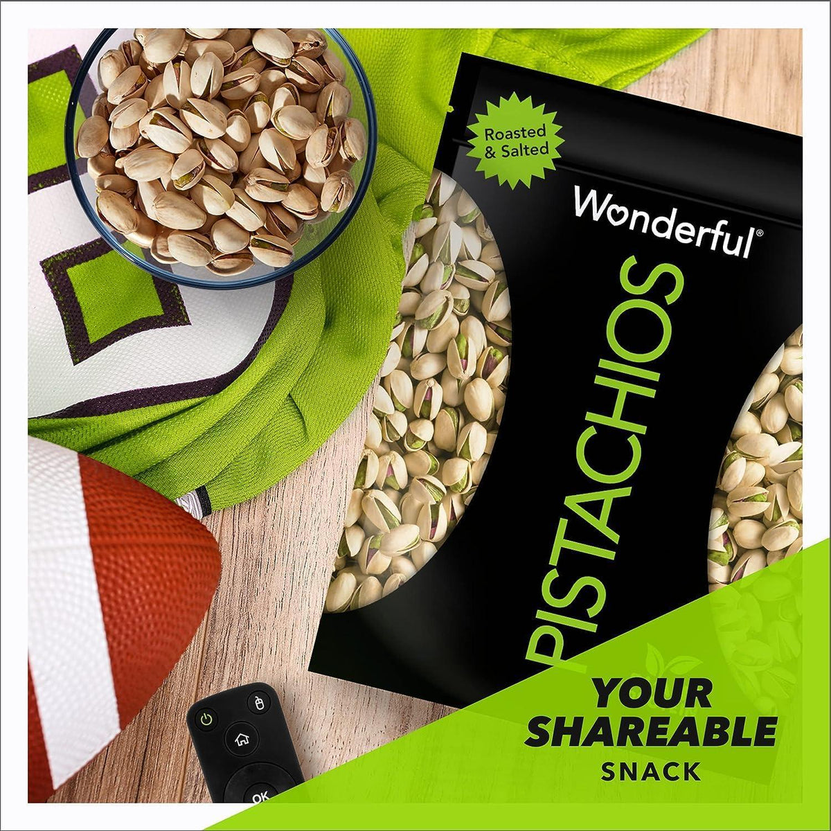 Wonderful Pistachios In Shell, Roasted and Salted Nuts, 48 Ounce Resealable Bag, Good Source of Protein, Gluten Free