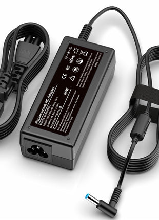 Replacement for HP Laptop Charger 65W 45W Computer Charger Smart Blue Tip Power Adapter