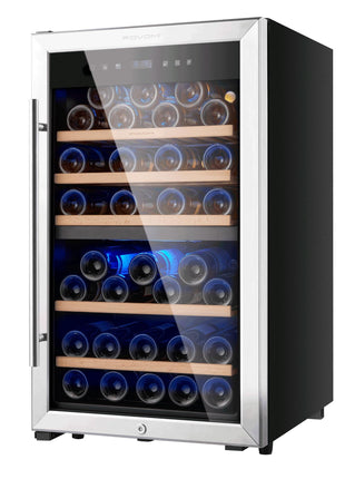 Wine Fridge 91-bottle Large Wine Cooler Refrigerators Red