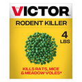 Victor Rat Poisoning for Inside & Outside Use - Kills Rats, Mice, Meadow Voles | Mouse Poisoning for Indoor & Outdoor Areas, Ready-to-Use