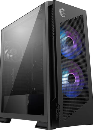 MSI MPG Velox 300R Airflow PZ - Mid-Tower Gaming PC Case - Tempered Glass Side Panel - 2 x 160 mm Dual Layer Blades Fans - Liquid Cooling Support up to 360mm Radiator - Mesh Panel for Airflow