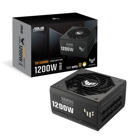 ASUS TUF Gaming 1200W Gold (1200 Watt, ATX 3.1 Compatible Fully Modular Power Supply, 80+ Gold Certified, Military-Grade Components, Dual Ball Bearing, Axial-tech Fan, PCB Coating, 10 Year Warranty)