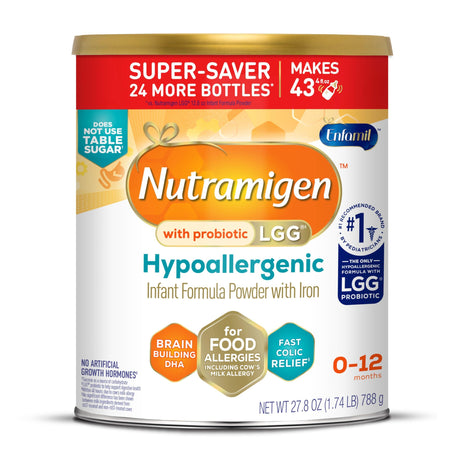 Enfamil, Nutramigen Hypoallergenic Baby Formula with Iron, Lactose Free, Colic Relief from Cow's Milk Allergy Starts in 24 Hours, Brain Building Dha, Probiotic LGG for Immune Support