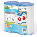 Intex 29002E Type A Pool Filter Cartridge Filter Pumps – Easy-to-Clean – Dacron Paper – Efficient Filtration – Two Pack