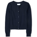 The Children's Place girls Basic School Uniform Cardigan Sweater, Tidal, Medium US