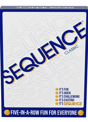 SEQUENCE- Original SEQUENCE Game with Folding Board, Cards and Chips by Jax ( Packaging may Vary ) White, 10.3" x 8.1" x 2.31"