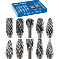 Sworker 10 Pcs Carbide Burr Set 1/8