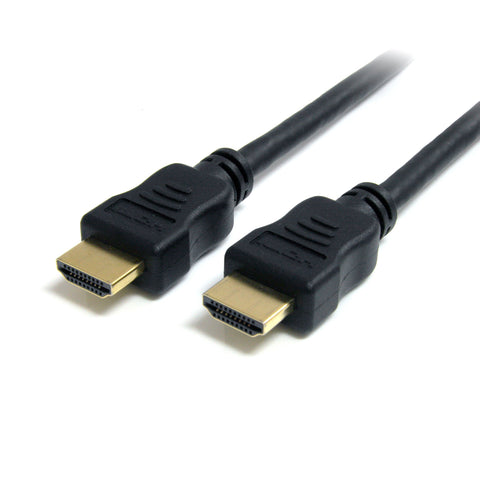 StarTech.com 3 ft High Speed HDMI Cable with Ethernet - Ultra HD 4k x 2k HDMI Cable - HDMI to HDMI M/M - 1080p Audio/Video, Gold-Plated (HDMIMM3HS) Black