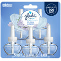 Glade PlugIns Refills Air Freshener, Scented and Essential Oils for Home and Bathroom, Clean Linen, 3.35 Fl Oz, 5 Count