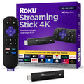 Roku Streaming Stick 4K - HDR & Dolby Vision Roku Streaming Device for TV with Voice Remote & Long-Range Wi-Fi - Free & Live TV