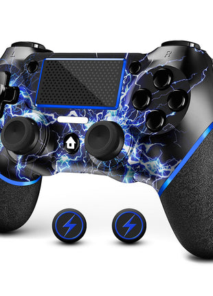 AceGamer 2 Pack for PS4 Controller, Hall Effect Joysticks & Programmable Back Buttons, Wireless Controller for PS4/Pro/Slim/PC, RGB Light/Turbo/Vibration/Motion/3.5mm Audio Jack!