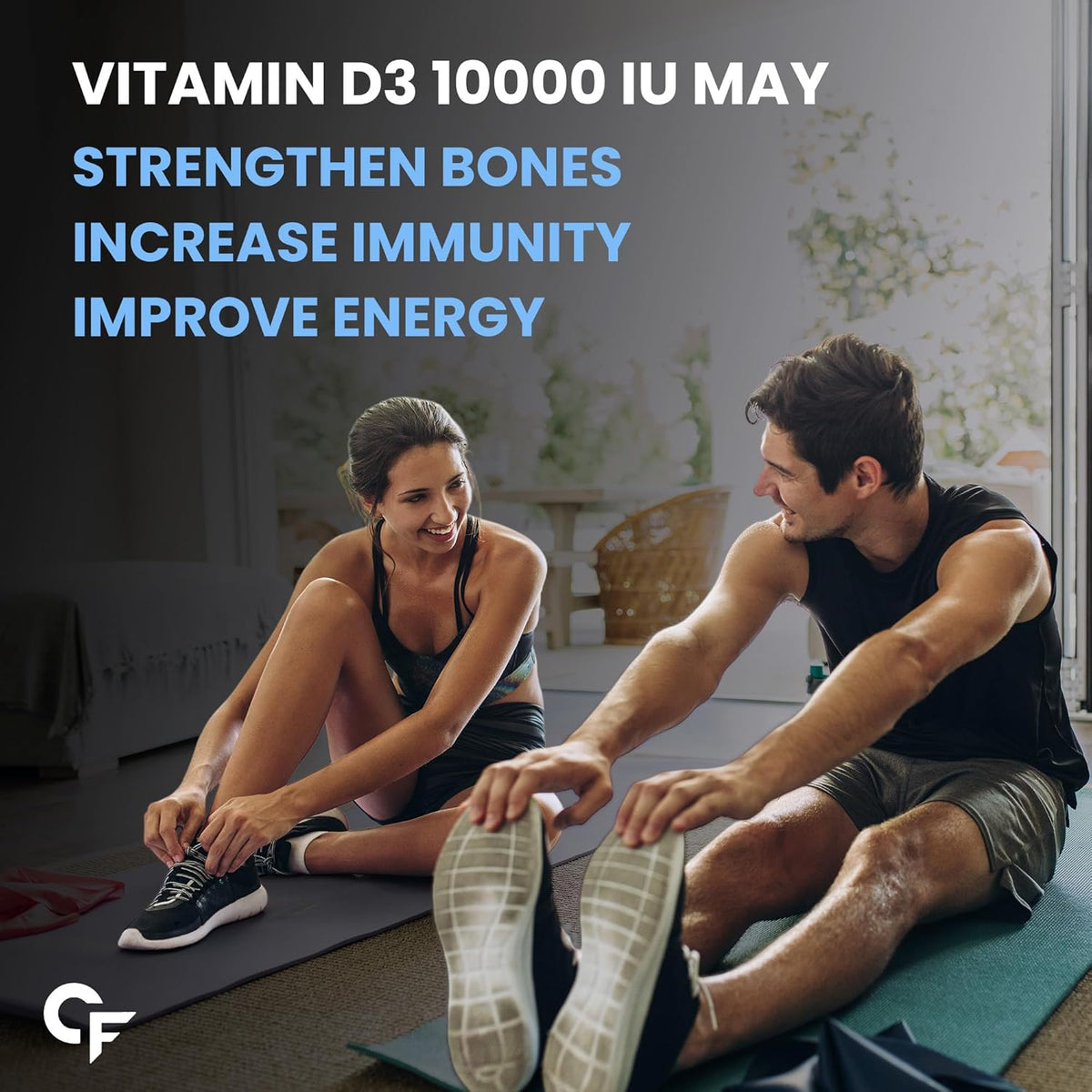 Carbamide Forte Vitamin d3 10000iu | Chewable Vitamin D Tablets | D3 Supplement for Bone & Immunity | Vitamin D3 Supplement for Women & Men | Orange Flavour - 60 Tablets