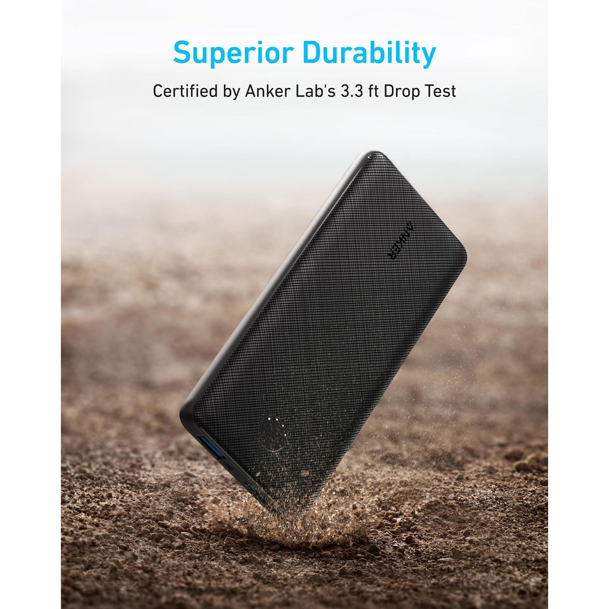 Anker Power Bank(PowerCore 10K),Compact Travel-Ready 10,000mAh Battery Pack with PowerIQ Charging Technology,5V/3A High-Speed Charging for iPhone,iPad,and More (USB-C Input and Output（Black），1pack)