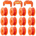 Eventronic 15 Pack WA0010 Replacement Trimmer Line Spool Compatible with Worx, 0.065 inch Trimmer Line Refills for Worx, Compatible with Worx String Trimmers (12 Line spools+3 Cap)