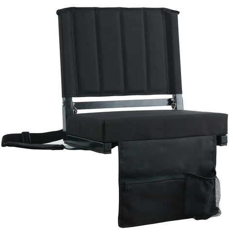 Stadium Seats with Back Support Bleacher Chairs with Back and Cushion Thick Padded Bleacher Seats Includes Shoulder Strap