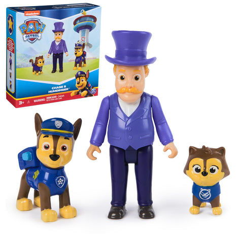 Paw Patrol Chase, Mayor Humdinger & Cat Chase Collectible Figure Pack | 3 Collectible Action Figures, Chase Figure, Mayor Humdinger & Cat Chase Figures, Kids Toys for Boys & Girls Ages 3+