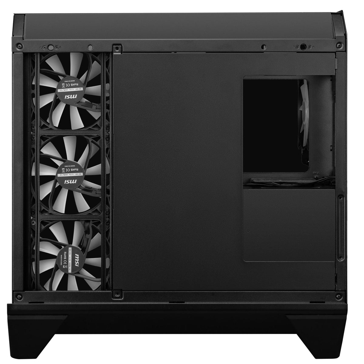 MSI MAG PANO 120R PZ - ATX Mid-Tower Gaming PC Case - 270-degree Tempered Glass Panel - Liquid Cooling Support up to 360mm Radiator - Pre-Installed 7 ARGB Fans - VGA Bracket