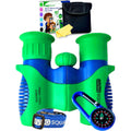 Kids Binoculars 8x21- Kids Gift Aged 3-12, Shock Proof Compact Binoculars for Child Set- Neck Strap, Compass, Carabiner, Case- High-Resolution Optics Boy & Girl Gift Toy for Bird Watching, Camping