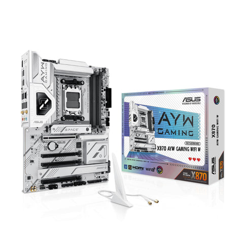 ASUS X870 AYW Gaming WiFi W AMD X870 AM5 ATX Motherboard, 12+2+1 80A DrMOS Power