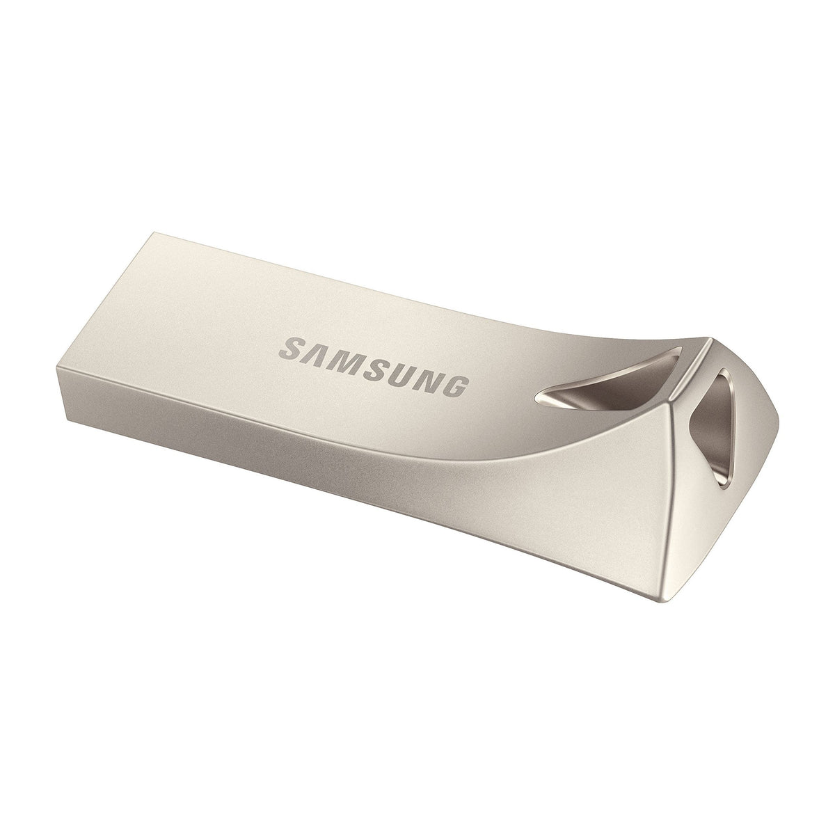 SAMSUNG BAR Plus 3.1 USB Flash Drive, 128GB, 400MB/s, Rugged Metal Casing, Storage Expansion for Photos, Videos, Music, Files, MUF-128BE3/AM, Champagne Silver