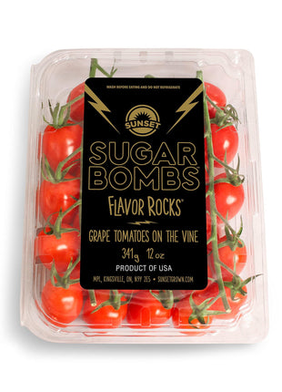 Sunset, Sugar Bombs, Grape Tomatoes On The Vine, 12 oz