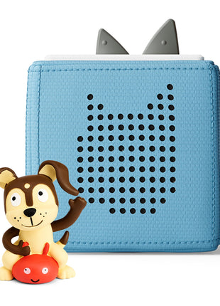 Toniebox 1 Audio Player Starter Set with Playtime Puppy - Listen, Learn, and Play with One Huggable Little Box - Light Blue