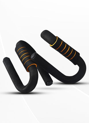 LivEasy Fitness S Shaped Push Up Bars with Strong Steel Pushup Stands