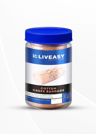 Liveasy Ortho Care Cotton Crepe Bandage - 8 cm X 4 m