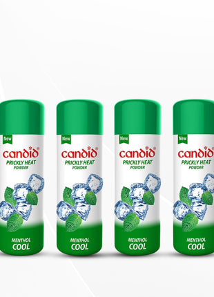 Candid Prickly Heat Powder | Relief from Rashes & Prickly Heat | 120g | Pack of 4