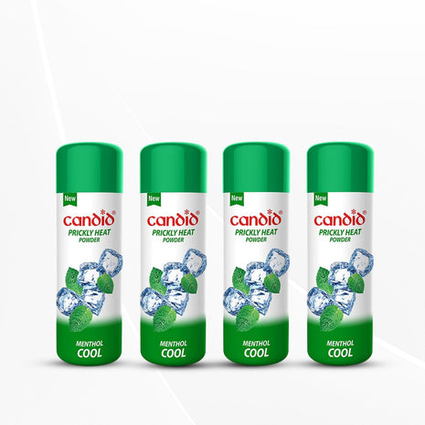 Candid Prickly Heat Powder | Relief from Rashes & Prickly Heat | 120g | Pack of 4