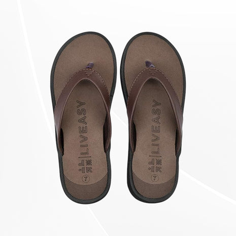 LivEasy Ortho Care Diabetic & Orthopedic Slippers/Footwear with Memory Foam Women Brown UK 9