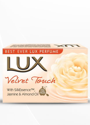 Lux Velvet Touch Soap Bar, Jasmine and Almond Oil, 150g Pack of 3