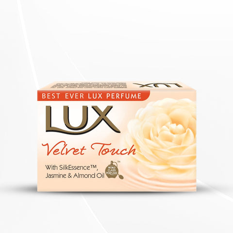 Lux Velvet Touch Soap Bar, Jasmine and Almond Oil, 150g Pack of 3