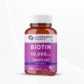 Carbamide Forte Biotin 10000mcg for Hair Growth, Skin & Nails - 120 Veg Tablets