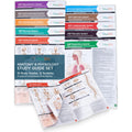 TribeRN Anatomy & Physiology Study Guides - Set of 10 Human Anatomy Guides for Nursing Students, School, College, Medical Professions - 12 Topics on Body Systems w/ Reference Charts & Terminology