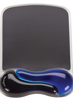 Kensington 62401 Duo Gel Wave Mouse Pad Wrist Rest, Blue