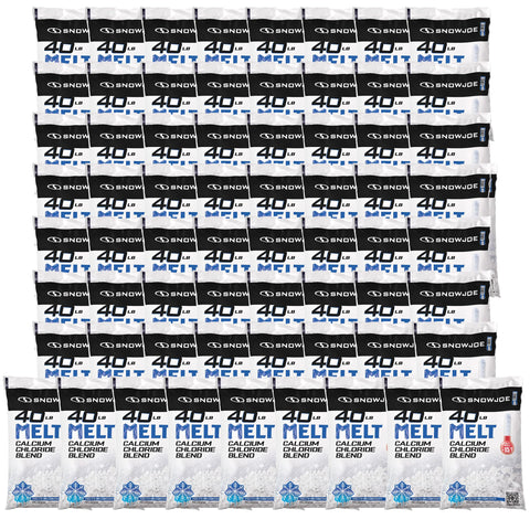 Snow Joe Calcium Chloride Blend Snow & Ice Melt, Fast-Acting Pellet-Form Deicer, 40 lb - Pet-Friendly Melter for Driveways, Roofs, Sidewalks & Stairs, Non-Tracking & Easy-Pour Pellets, MELT40ESB