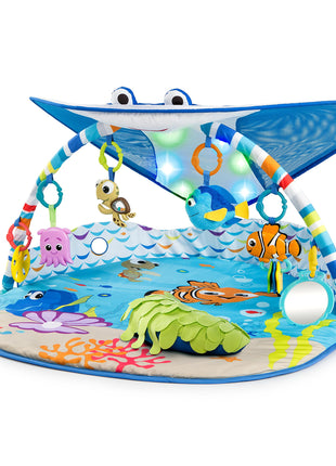Bright Starts Disney Baby Finding Nemo Mr. Ray Ocean Lights & Music Gym, Ages Newborn +