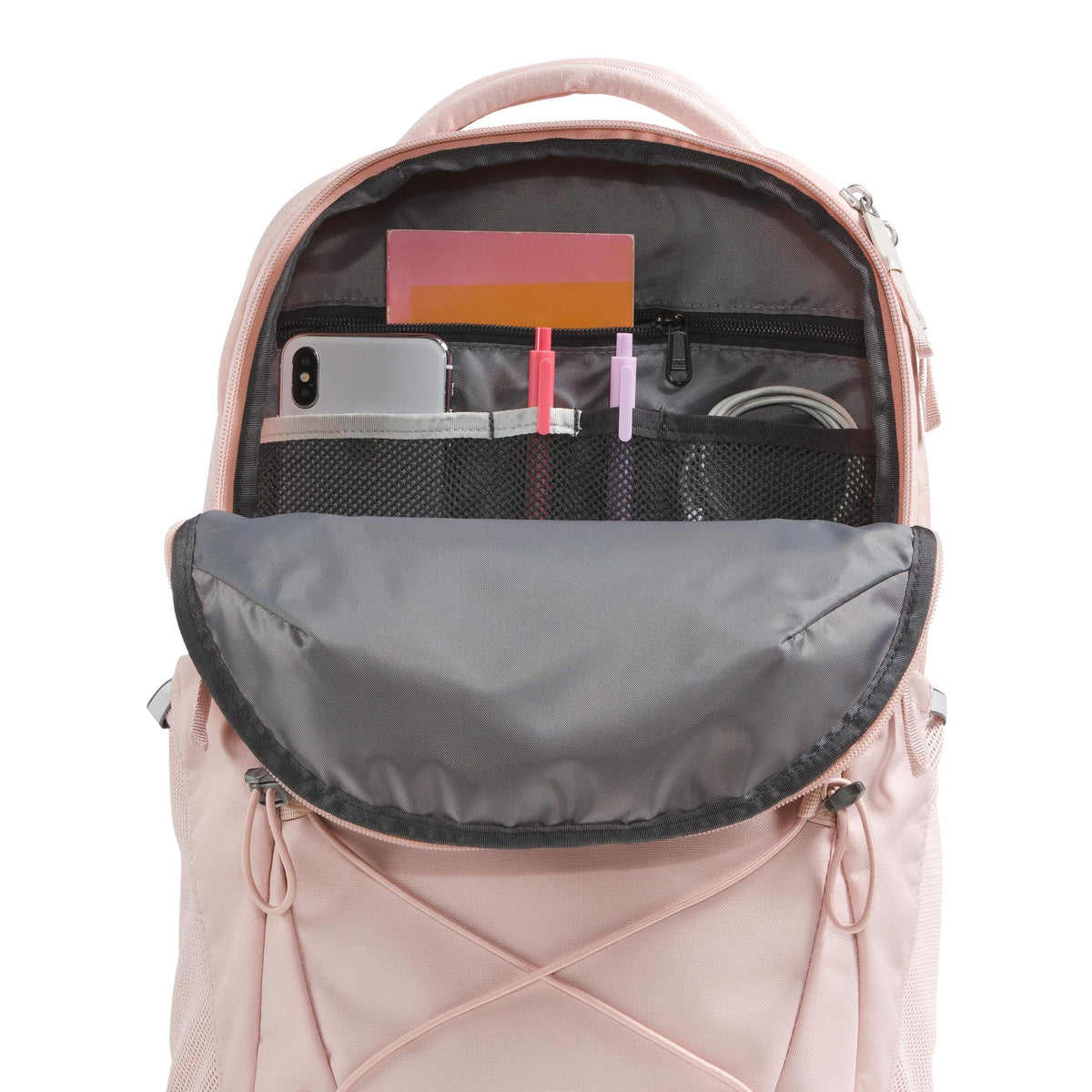 THE NORTH FACE Women's Jester Everyday Laptop Backpack | Commuter Travel Bag with Laptop Sleeve, Water-Repellent Finish, Spacious Compartment, Pink Moss, One Size