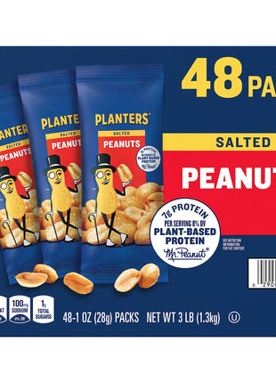 Planters Salted Peanuts (48 1-ounce packs)