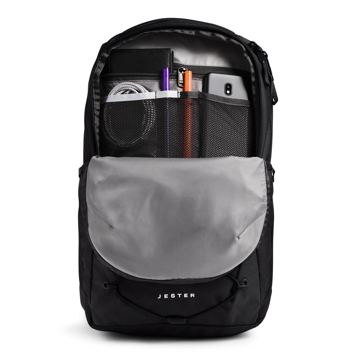 THE NORTH FACE Women's Jester Everyday Laptop Backpack | Commuter Travel Bag with Laptop Sleeve, Water-Repellent Finish, Spacious Compartment, TNF Black-NPF, One Size